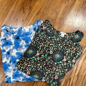 Set of two J Crew Factory peplum blouses